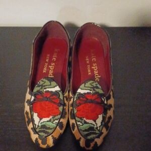 kate spade Women's Floral Loafers - Red and Green